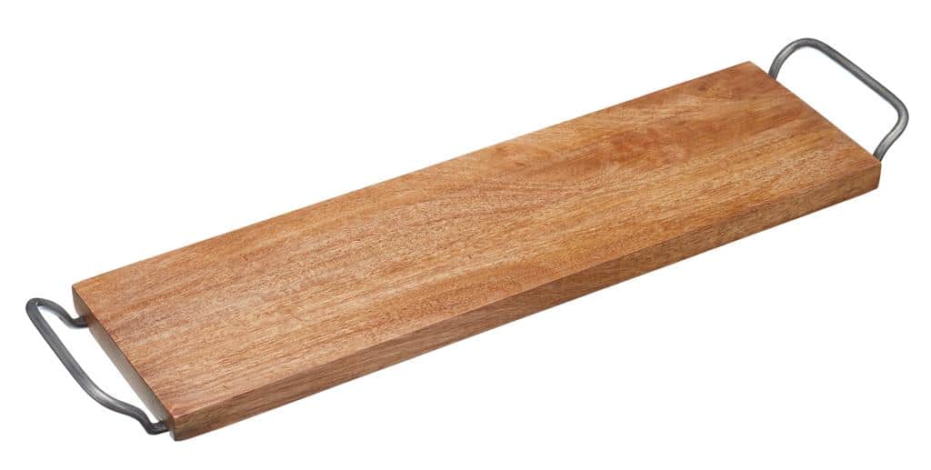 Industrial Kitchen Mango Wood Antipasti Tray with handles