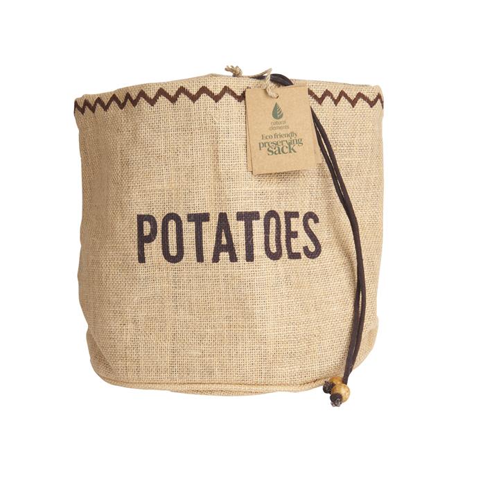 Картофель в джутовом мешке для хранения Natural Elements