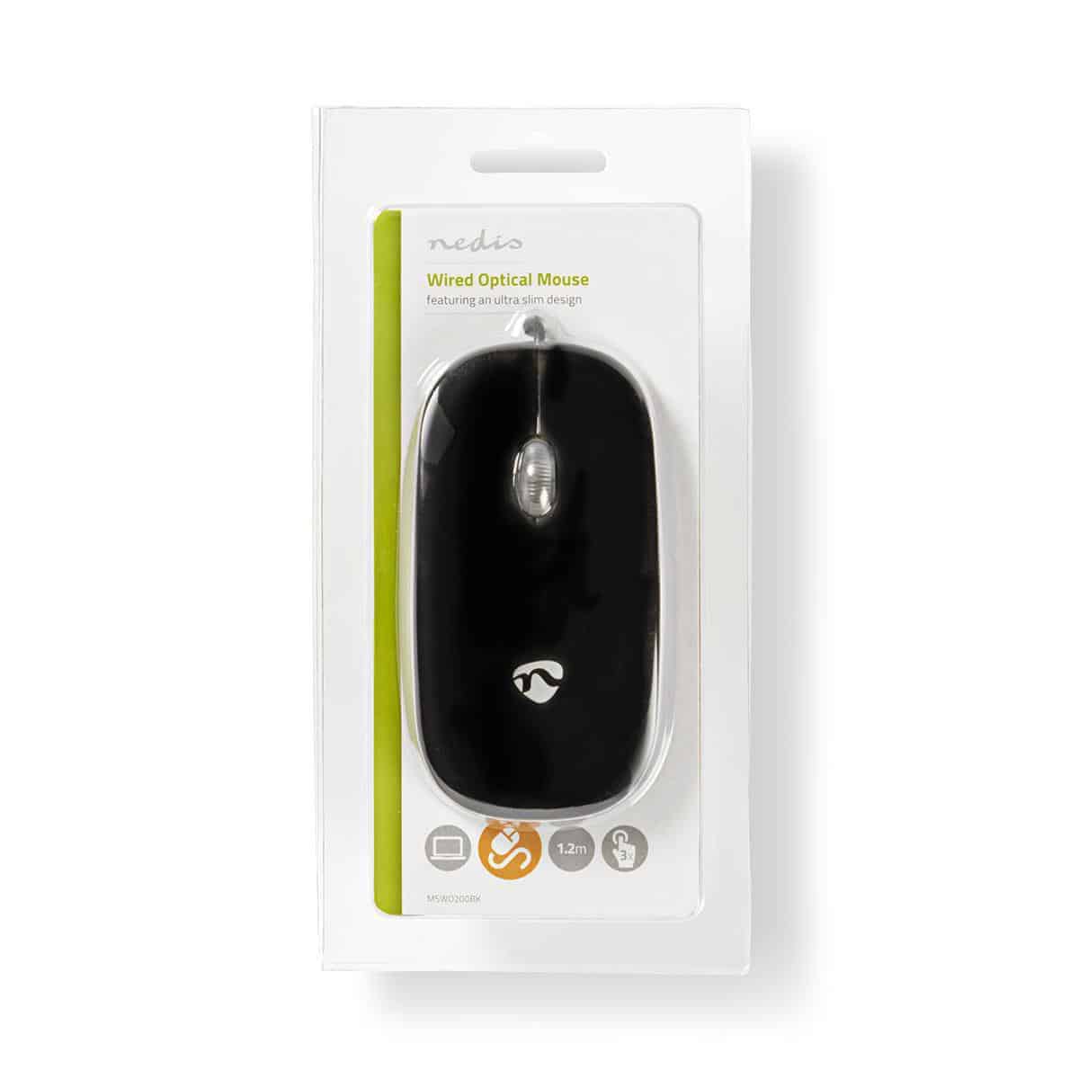 Nedis Wired Mouse 1000dpi – Both Handed