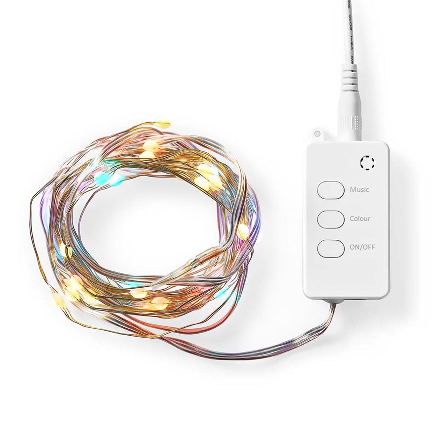Nedis SmartLife Full Colour LED RGB String Lights 5m.