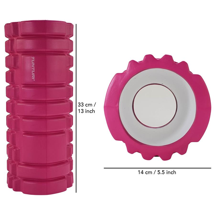 Tunturi Foam Roller Yoga Grid 33cm – Pink