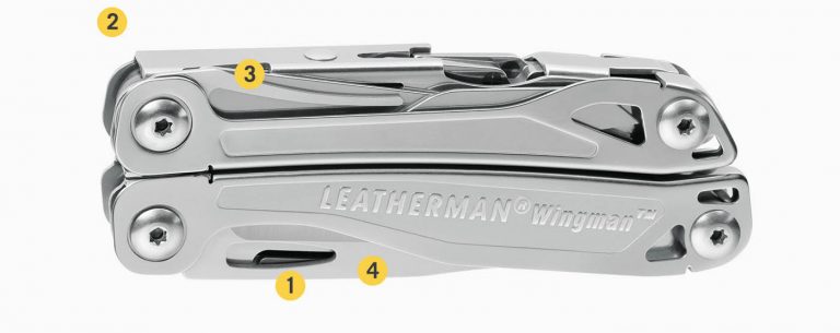 Leatherman Wingman Multitool Sudrabs