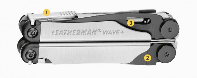 Многофункциональный инструмент Leatherman Wave Plus Black Silver