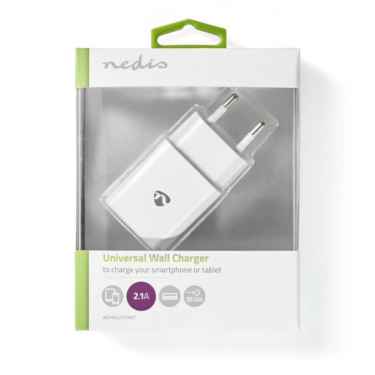 Nedis Wall Charger USB-A 1 Output 2.1A
