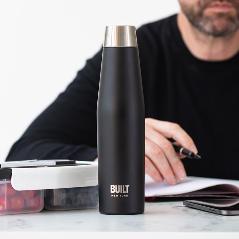 Built Apex Water Bottle & Bento Lunch Box Gift Set – Black