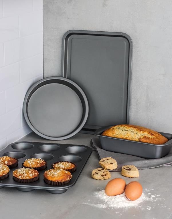 KitchenCraft 4-Piece Carbon Steel Non-Stick Bakeware Set