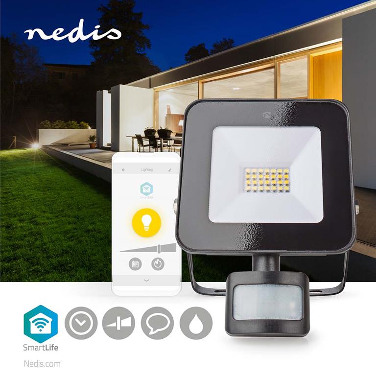 Nedis WiFi Smartlife Floodlight Motion Sensor 1500lm