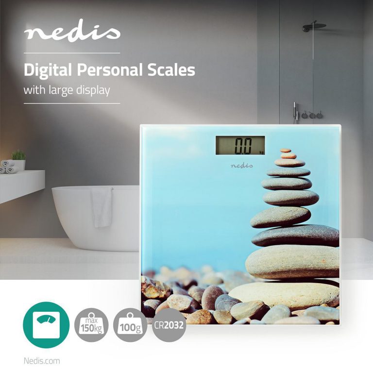 Nedis Personal Weight Scale Stones Design