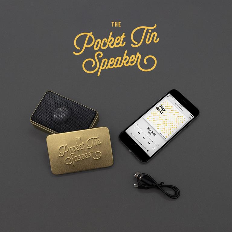 Luckies Pocket Tin Speaker 2.0 – Gold