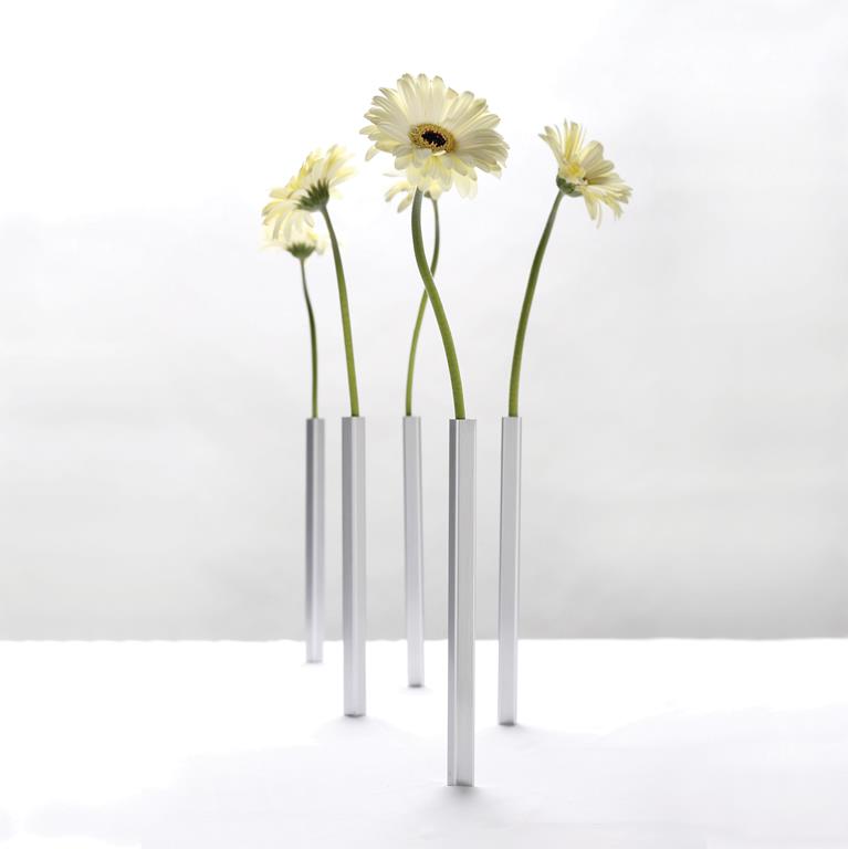 Peleg Florera Magnetic Vase 5pcs. - Silver