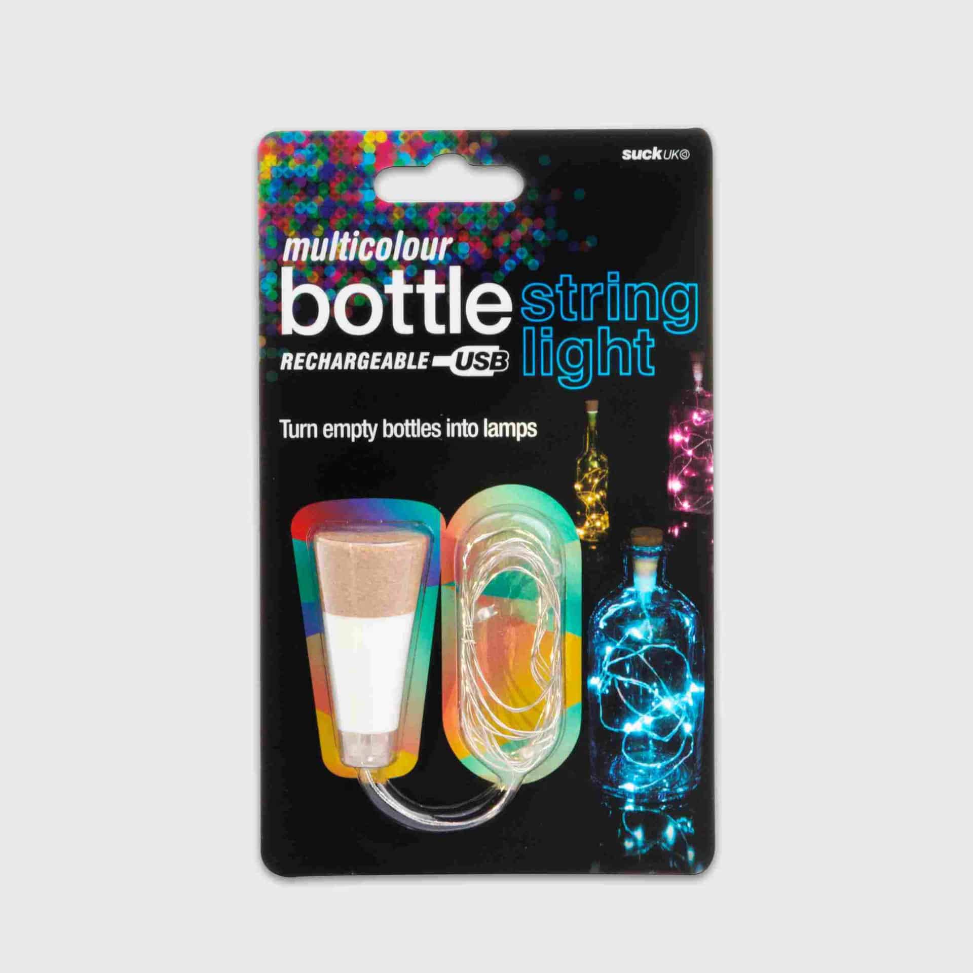Suck UK Bottle Light String Multicolour
