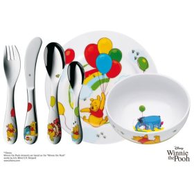 Juego de cubiertos para niños WMF - Disney Winnie the Pooh, 6 piezas.