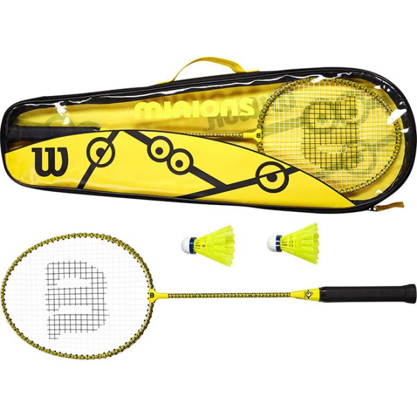 Zestaw Wilson Minions 2.0 Badminton - Żółty