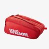 Wilsoni tennisereketi kott Super Tour 15 reketid – punane
