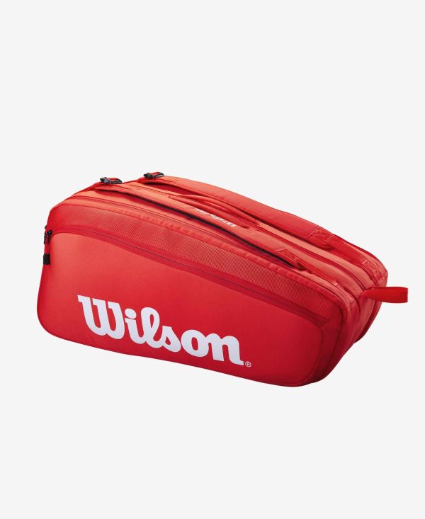 Wilson Tennis Racket Bag Super Tour 15 Rackets - Red
