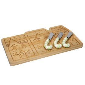KitchenCraft Die Nussknacker-Kollektion Bambus-Käse-Portion