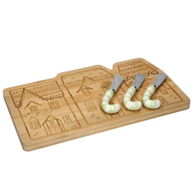 KitchenCraft The Nutcracker Collection Bamboo Cheese Serving