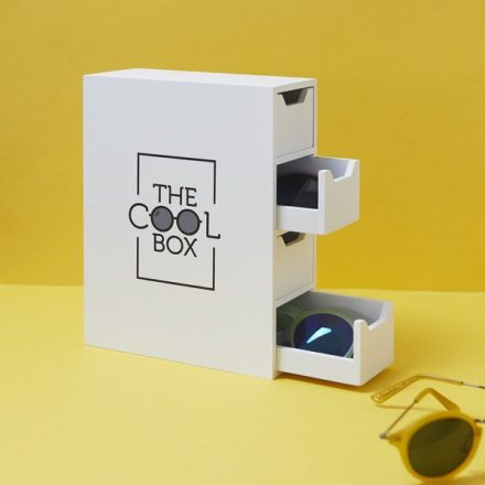 Balvi Sunglasses Organizer The Cool Box - White