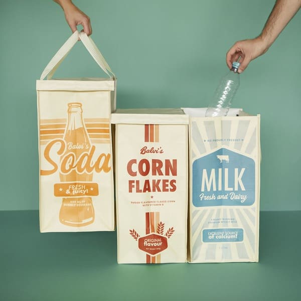 Balvi Recycling Bag Set Retro - 3pcs.