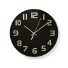 Nedis Wall Clock Glass 30cm - Black