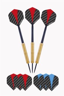 Longfield Darts Wooden Cabinet Complete Set - Brown