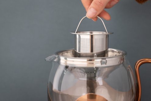 La Cafetière Izmir Glass Tea Infuser - 4-Cup - Copper