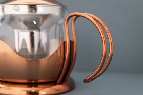 La Cafetière Izmir Glass Tea Infuser - 4-Cup - Copper