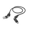 HAMA 4-in-1 Adapter Cable Micro-USB / USB-A - 1.5m