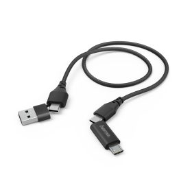 Cable adaptador HAMA 4 en 1 Micro-USB / USB-A - 1.5 m