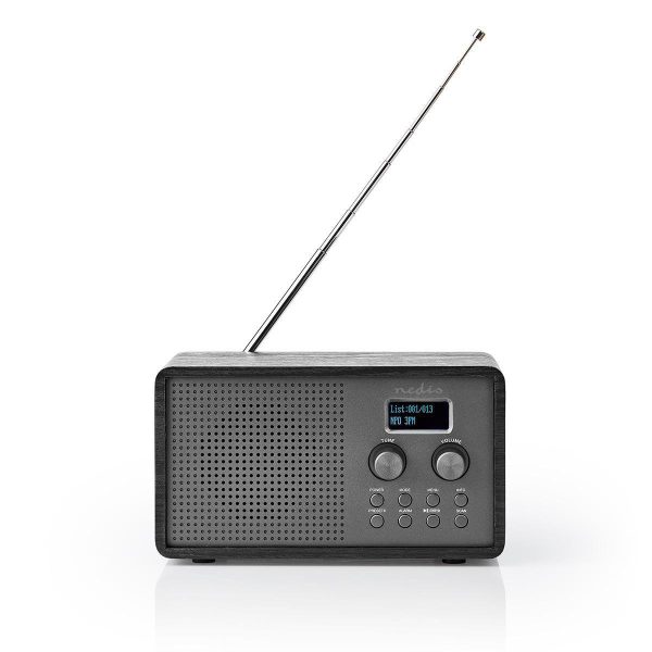 Nedis DAB+ / FM-radio Oplaadbaar Zwart