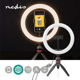 Nedis Ring Light 10" 120LED's 2700 - 6700K with Tripod