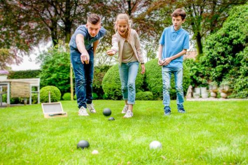 Longfield Games Jeu de Boule Set - 6pcs. Black & Silver