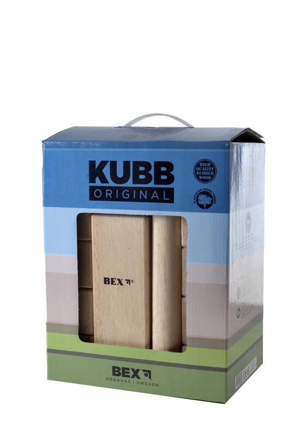 Bex Kubb Viking Original Rubber Wood - Blanco King