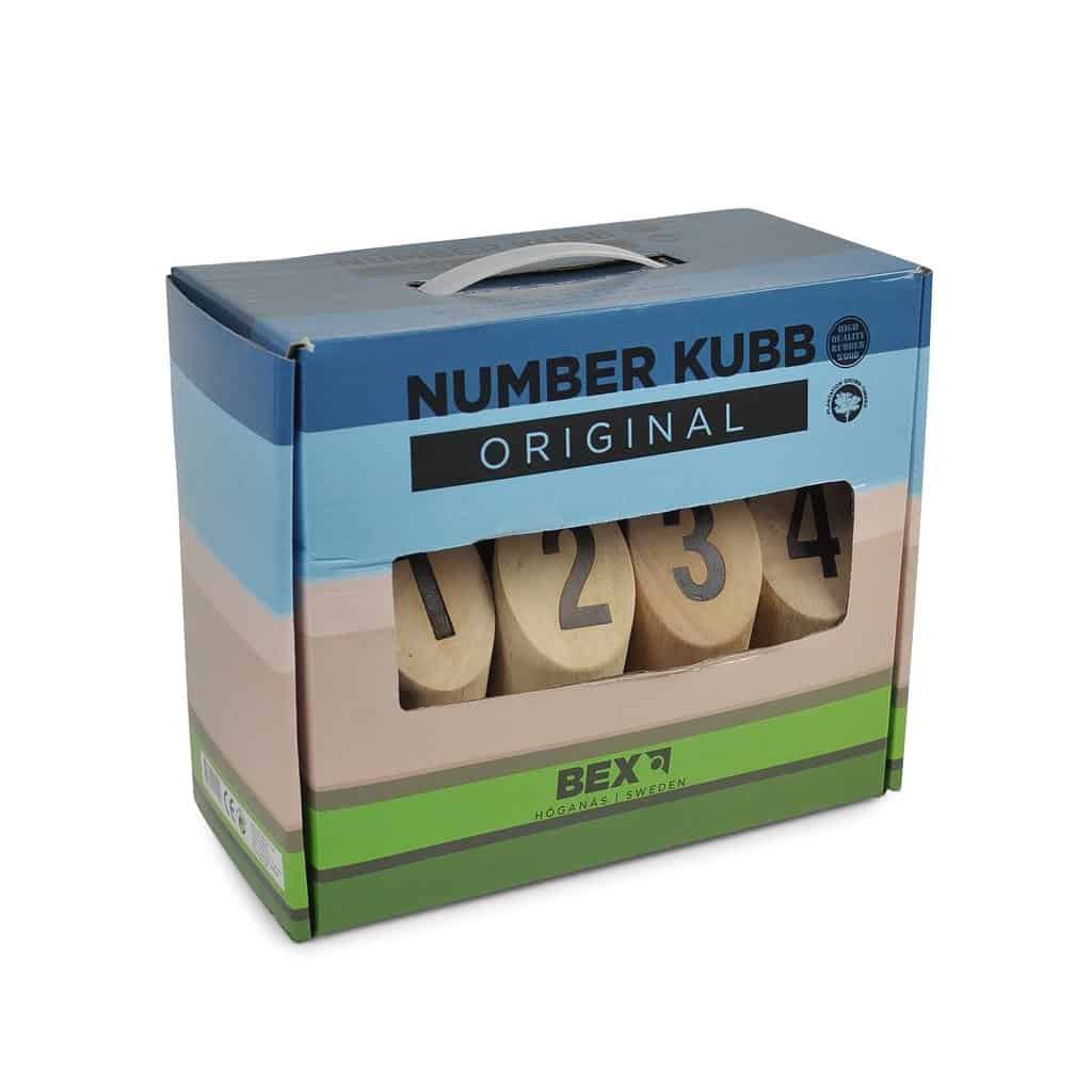 Bex Number Kubb Original Rubber Wood