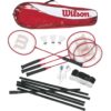 Wilson Badminton Tour Set - 4 rakiety, siatka, lotki i torba
