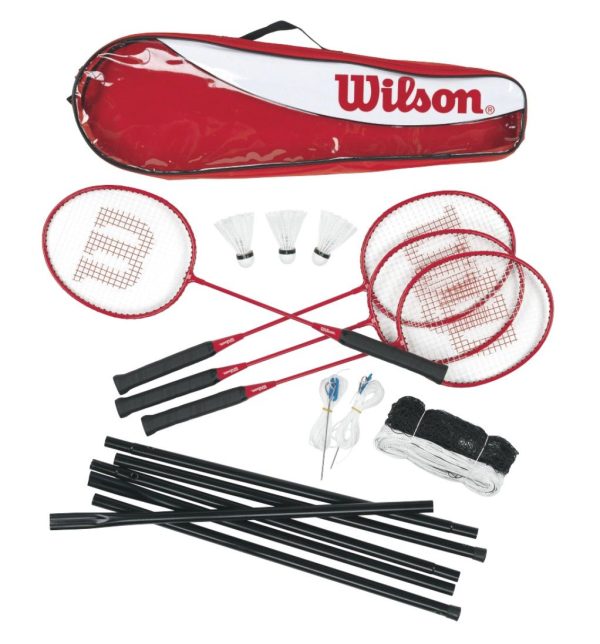 Wilson Badminton Tour Set - 4 rackets, Net, Shuttles & Bag
