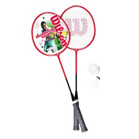 Wilson Badminton Gear Kit - 2 rackets, Shuttles & Bag