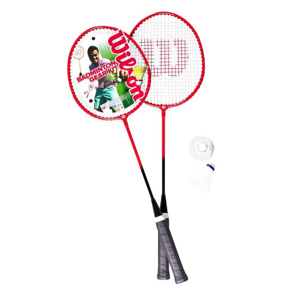 Wilson Badminton Gear Kit - 2 raquetas, lanzaderas y bolsa