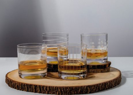 Mikasa Cheers Etched Crystal Tumblers - 4pcs.