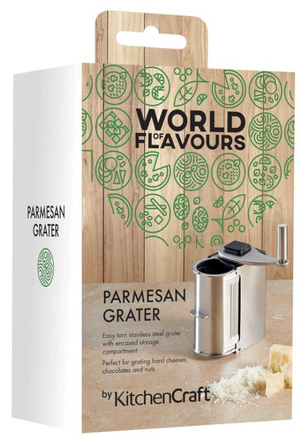 KitchenCraft WOF Italian Stainless Steel Parmesan Grater