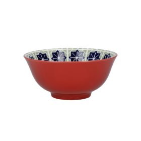 KitchenCraft Ceramic Cereal Bowl WOF Design - set 4 pcs