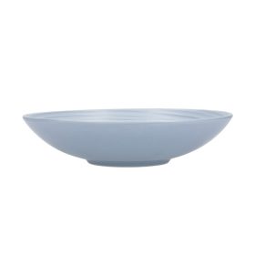 KitchenCraft Stoneware Pasta Bowl Blue/Cream - set 4 pcs