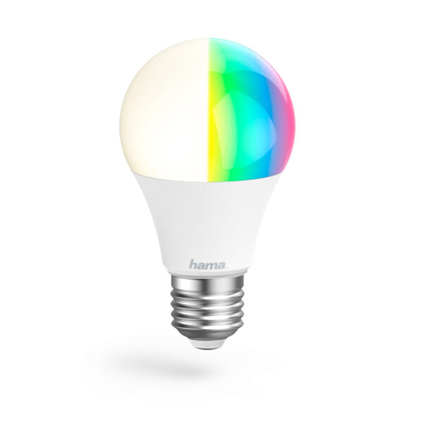 Hama WLAN LED lampa, E27, 10 W, RGB + CCT