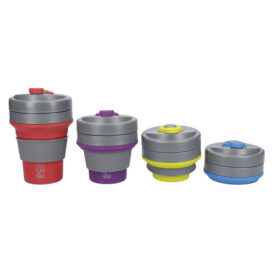 Colourworks Silicone Collapsible Travel Mug 350ml.