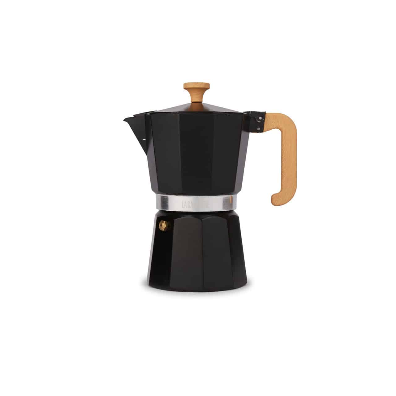 La Cafetière Venice Aluminium Espresso Maker 6-Cup - Black