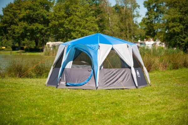 Coleman Cortes Octagon 8 Family Multi-Sided Tent - Blue