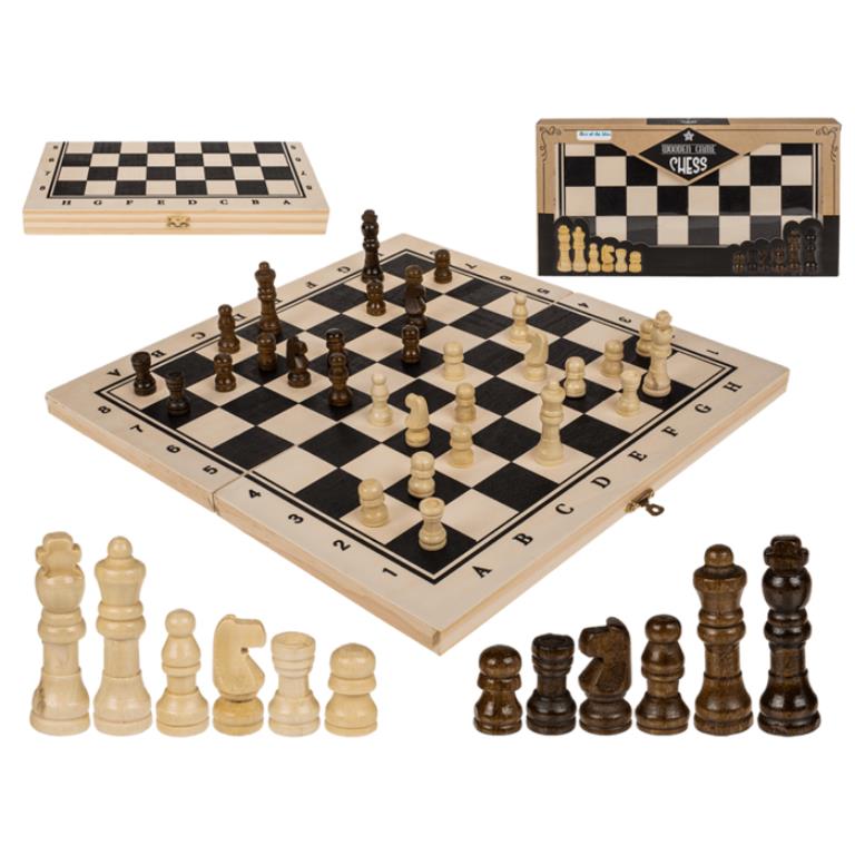 Out of the Blue Wooden Chess Board Game