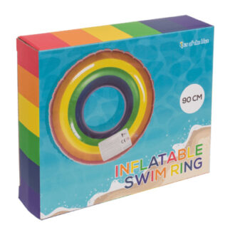 Out of the Blue Inflatable Swim Ring Rainbow
