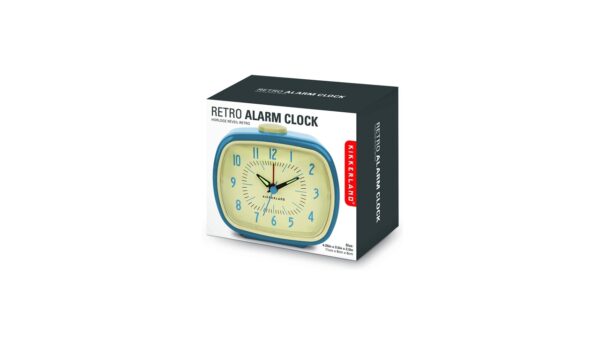 Kikkerland Retro Alarm Clock - Blue