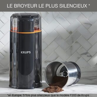 Krups Silent Vortex Stainless Steel and Plastic Coffee